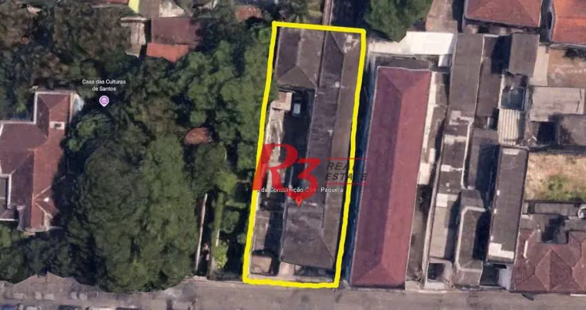 Terreno à venda, 466 m² por r$ 1.100.000,00 - encruzilhada - santos/sp