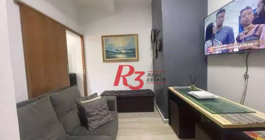 Apartamento à venda, 38 m² por r$ 340.000,00 - ponta da praia - santos/sp