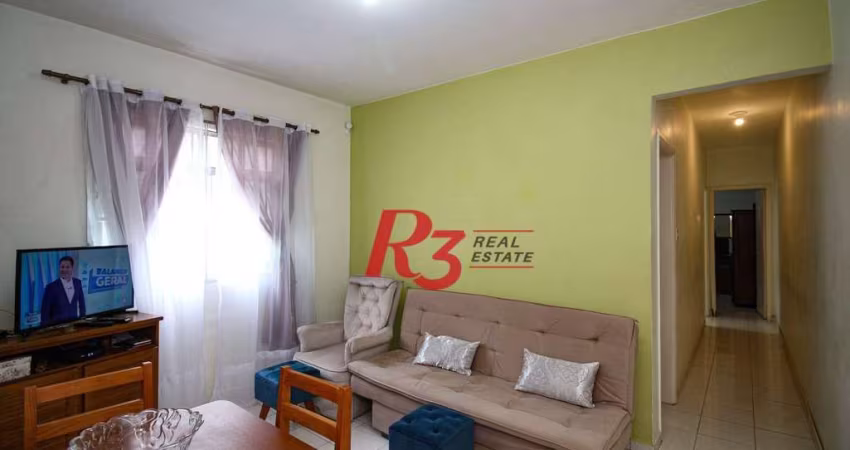 Apartamento com 2 dormitórios à venda, 75 m² por R$ 350.000,00 - Marapé - Santos/SP