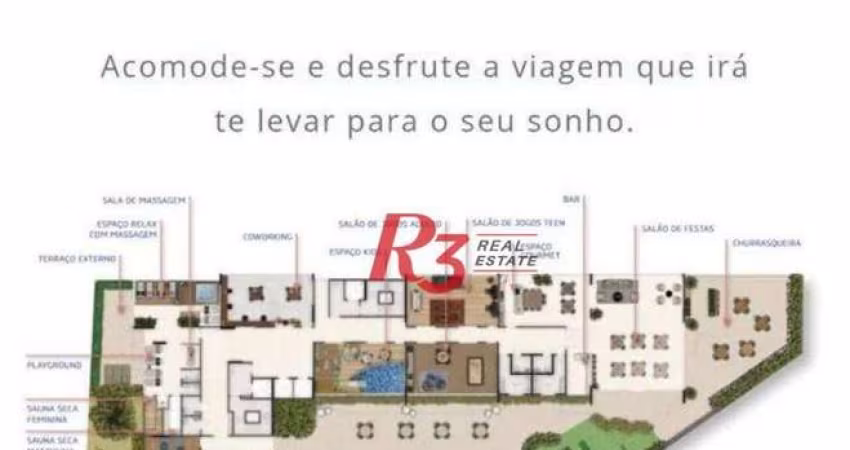 Apartamento à venda, 89 m² por R$ 1.560.000,00 - Encruzilhada - Santos/SP