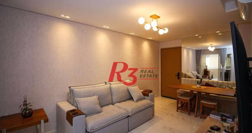 Apartamento à venda, 81 m² por R$ 1.330.000,00 - Boqueirão - Santos/SP