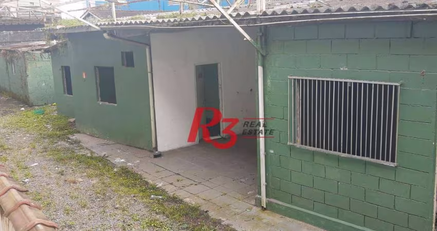 Terreno para alugar, 400 m² por R$ 9.877,00/mês - Vila Mathias - Santos/SP