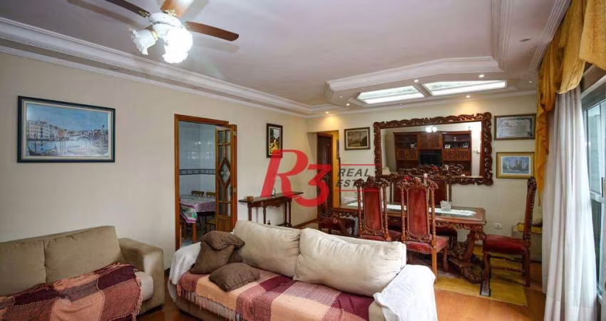 Apartamento com 3 dormitórios à venda, 125 m² por R$ 1.200.000,00 - Ponta da Praia - Santos/SP