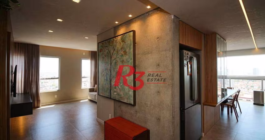 Apartamento à venda, 74 m² por R$ 1.080.000,00 - Embaré - Santos/SP