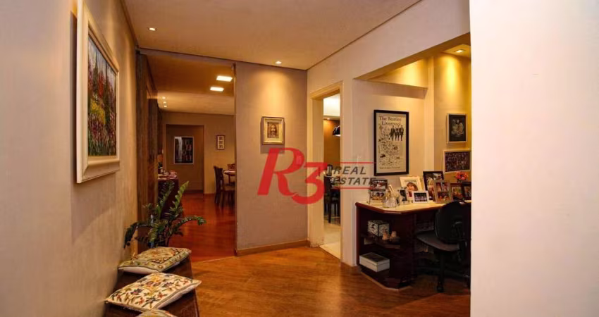 Apartamento, 130 m² - venda por R$ 749.000,00 ou aluguel por R$ 6.050,00/mês - Ponta da Praia - Santos/SP