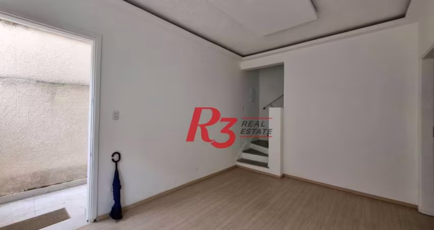 Sobrado com 2 dormitórios à venda, 77 m² por R$ 438.000,00 - Vila Matias - Santos/SP