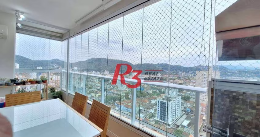 Apartamento, 88 m² - venda por R$ 1.385.000,00 ou aluguel por R$ 8.500,02/mês - Campo Grande - Santos/SP