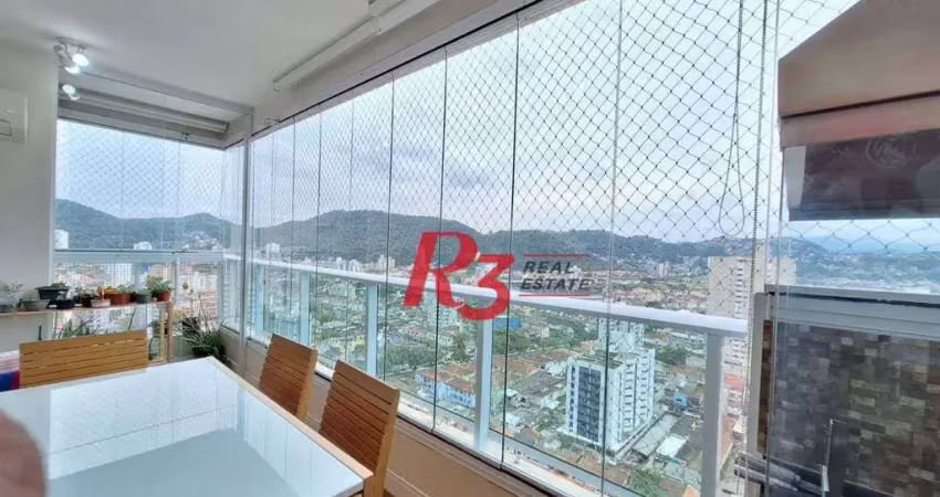 Apartamento, 88 m² - venda por r$ 1.280.000,00 ou aluguel por r$ 8.500,02/mês - campo grande - santos/sp