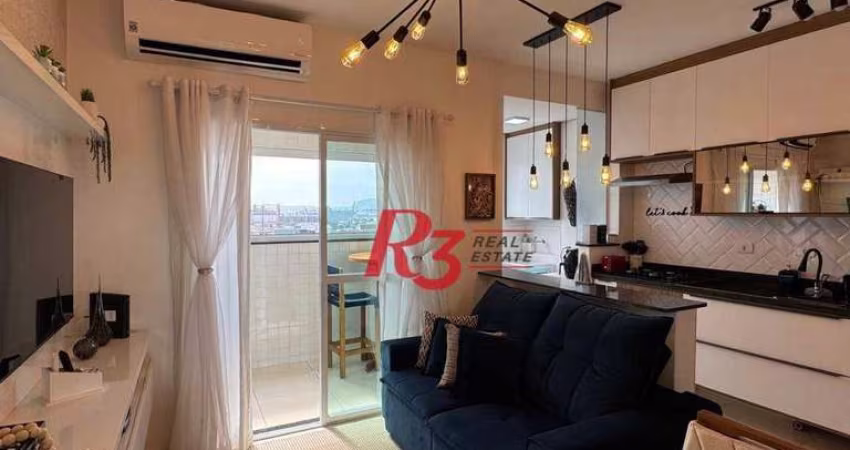 Apartamento com 1 dormitório à venda, 38 m² por R$ 450.000,00 - Macuco - Santos/SP