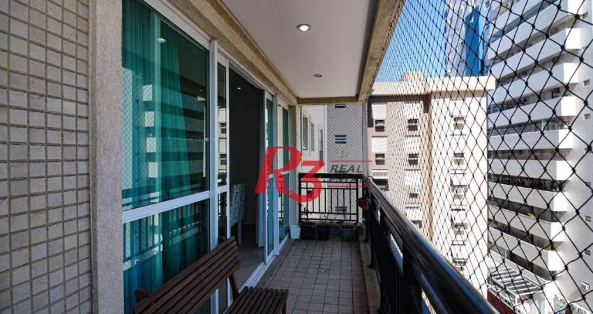 Apartamento à venda, 138 m² por R$ 1.490.000,00 - Gonzaga - Santos/SP