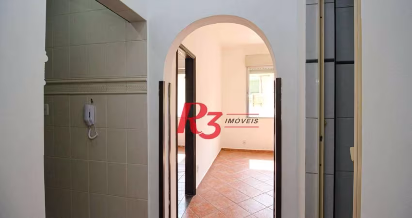 Apartamento com 1 dormitório à venda, 50 m² por R$ 380.000,00 - Ponta da Praia - Santos/SP