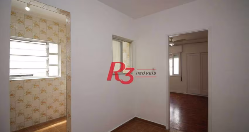 Apartamento com 1 dormitório à venda, 48 m² por R$ 350.000,00 - Boqueirão - Santos/SP
