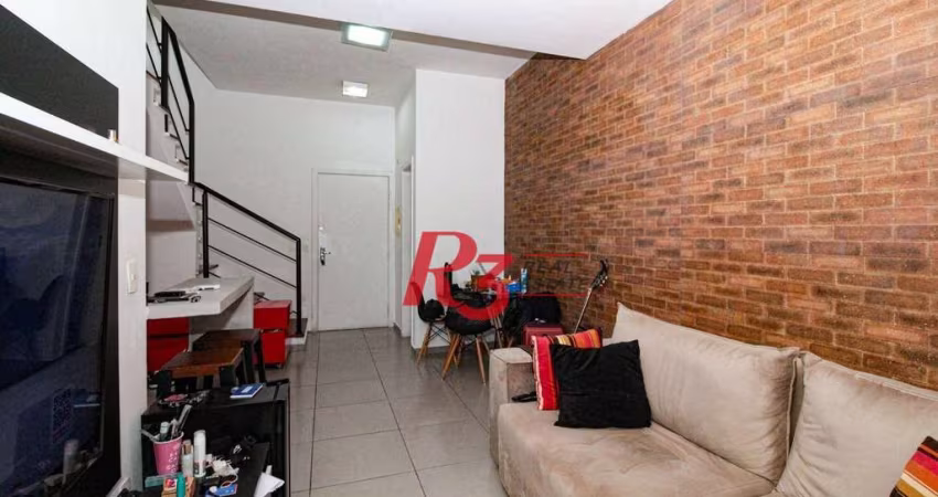 Apartamento para alugar, 69 m² por R$ 4.800,02/mês - Gonzaga - Santos/SP