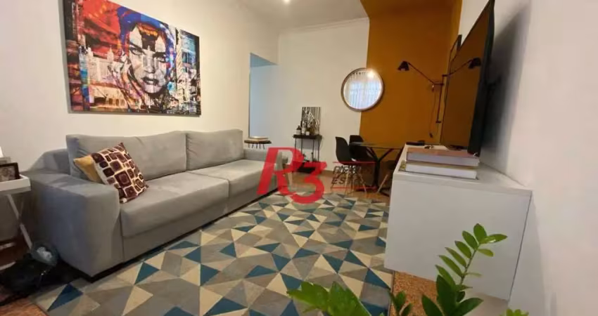 Apartamento com 2 dormitórios à venda, 70 m² por R$ 395.000,00 - Campo Grande - Santos/SP
