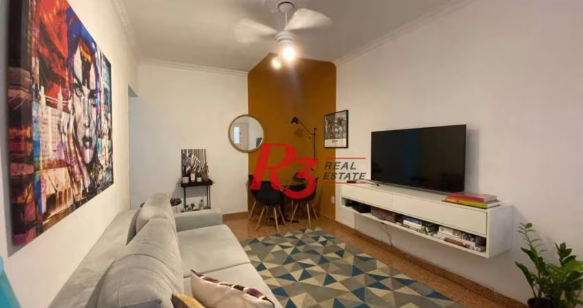 Apartamento com 2 dormitórios à venda, 70 m² por R$ 425.000,00 - Campo Grande - Santos/SP