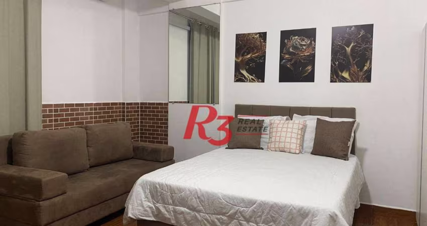 Kitnet com 1 dormitório, 31 m² - venda por R$ 320.000,00 ou aluguel por R$ 3.184,09/mês - Itararé - São Vicente/SP