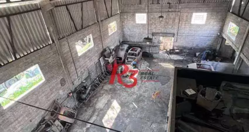 Galpão para alugar, 357 m² por r$ 7.000,02/mês - cidade naútica - são vicente/sp