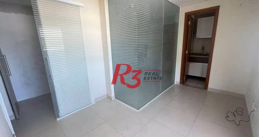 Sala para alugar, 50 m² por R$ 2.990,02/mês - Marapé - Santos/SP