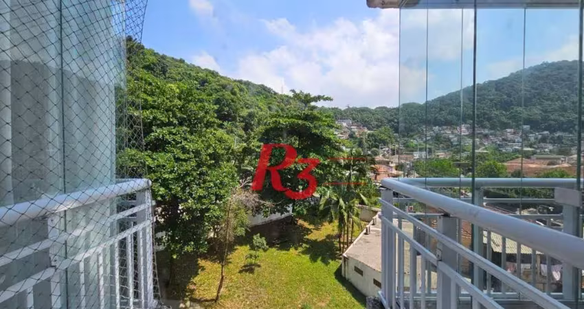 Apartamento com 2 dormitórios à venda, 64 m² por r$ 543.000,00 - marapé - santos/sp