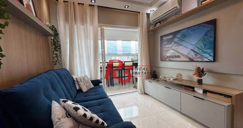 Apartamento à venda, 65 m² por R$ 750.000,00 - Macuco - Santos/SP