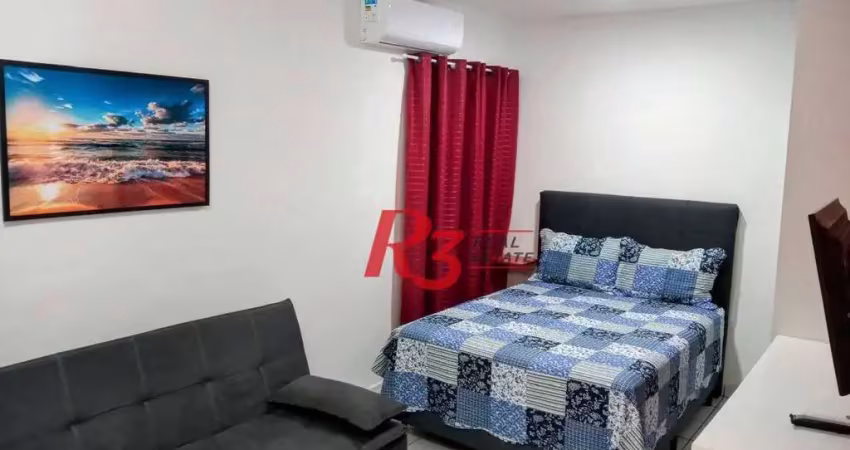 Apartamento com 1 dormitório à venda, 34 m² por r$ 350.000,00 - ponta da praia - santos/sp