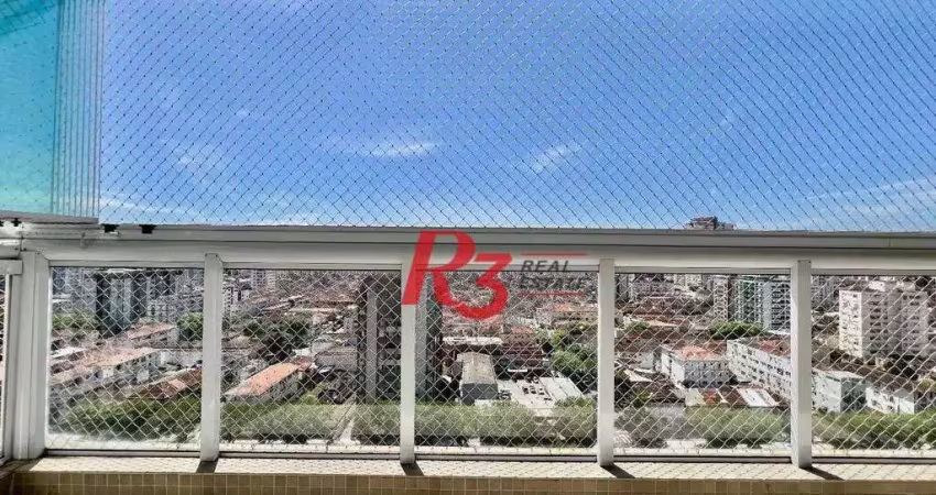 Apartamento à venda, 85 m² por r$ 963.000,00 - marapé - santos/sp