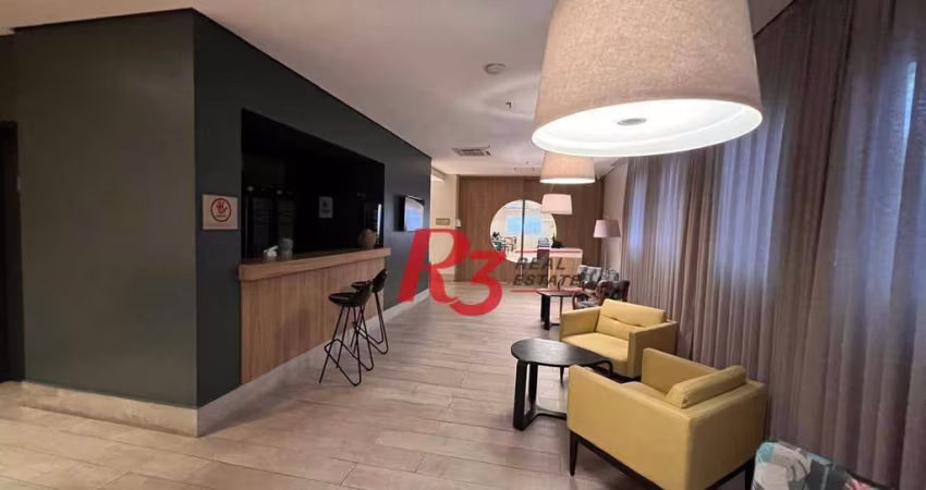 Flat com 1 dormitório à venda, 36 m² por R$ 600.000,00 - Gonzaga - Santos/SP