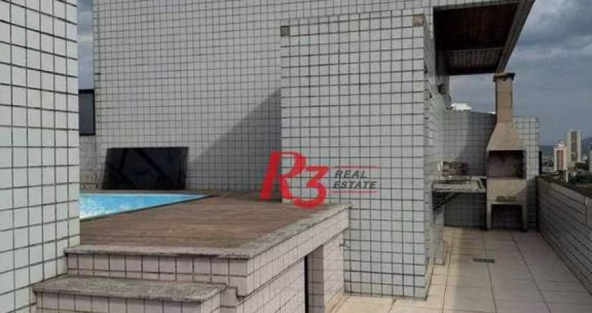 Cobertura à venda, 324 m² por R$ 1.500.000,00 - Aparecida - Santos/SP