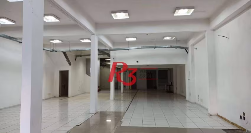 Loja para alugar, 600 m² por R$ 21.484,51/mês - Gonzaga - Santos/SP