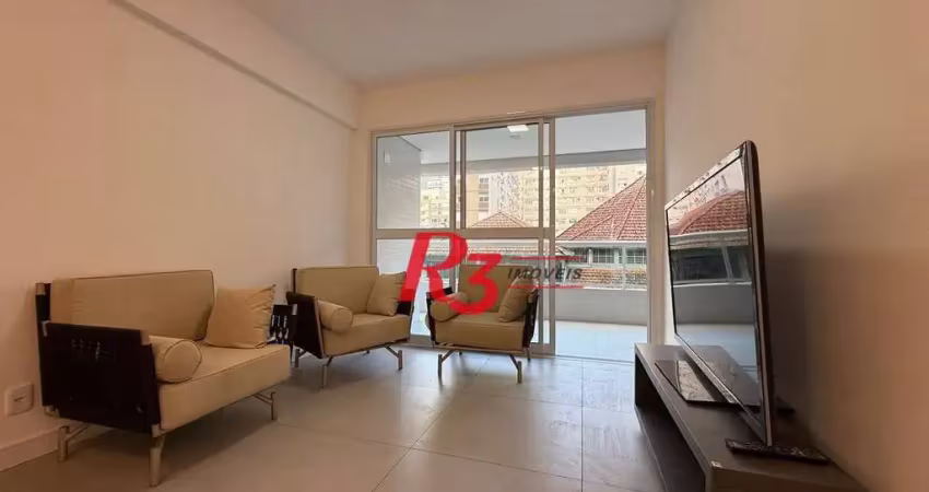 Apartamento com 2 dormitórios à venda, 85 m² por r$ 1.800.000,00 - embaré - santos/sp