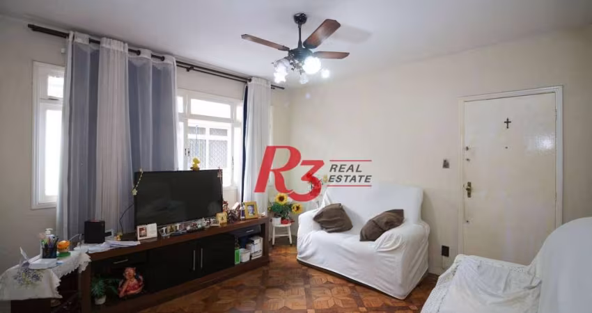 Apartamento com 2 Quartos à venda, 85 m² por R$ 420.000 - Campo Grande - Santos/SP