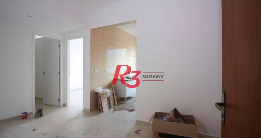 Apartamento com 2 dormitórios à venda, 50 m² por R$ 390.000,00 - José Menino - Santos/SP