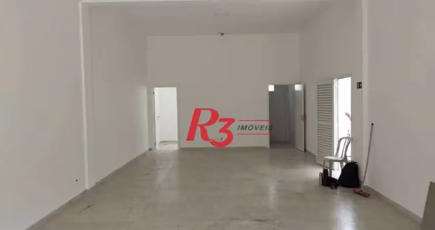 Loja para alugar, 86 m² por r$ 7.149,99/mês - areia branca - santos/sp