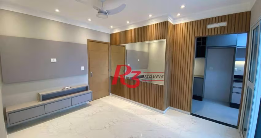 Apartamento para alugar, 69 m² por R$ 6.800,02/mês - Boqueirão - Santos/SP