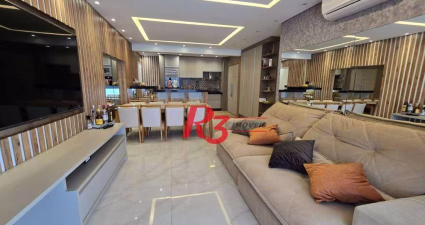 Apartamento com 3 dormitórios à venda, 101 m² por R$ 1.500.000,00 - José Menino - Santos/SP
