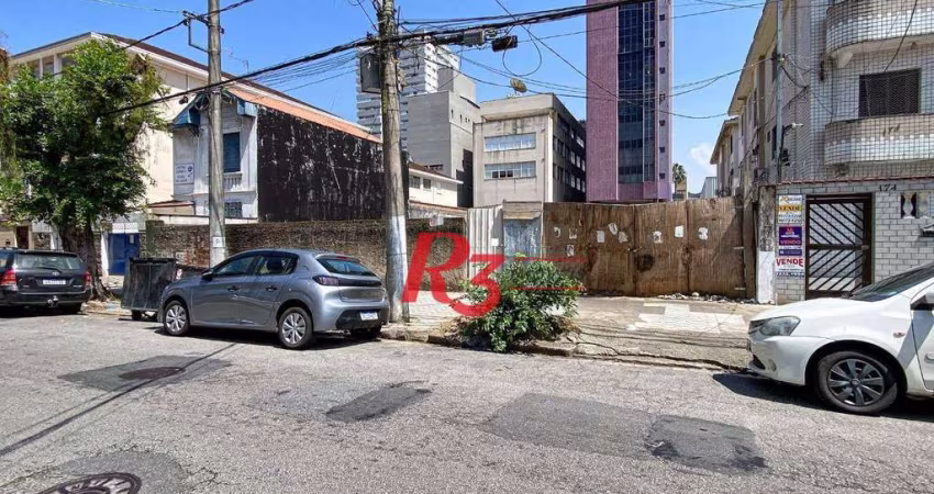 Terreno para alugar, 1000 m² por R$ 25.000,00/mês - Encruzilhada - Santos/SP