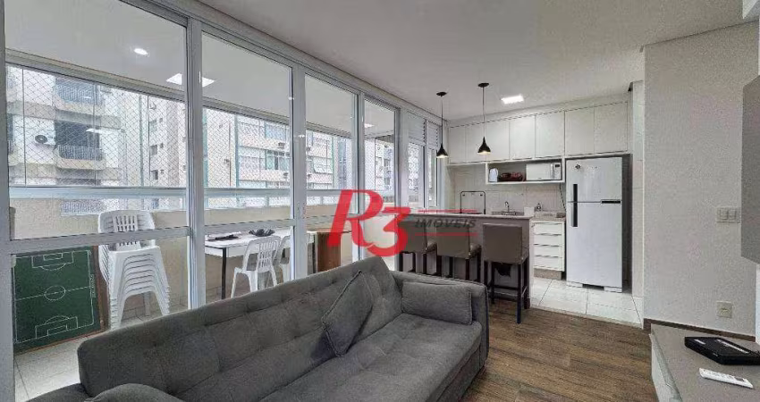 Apartamento com 2 dormitórios à venda, 72 m² por R$ 900.000,00 - Gonzaga - Santos/SP