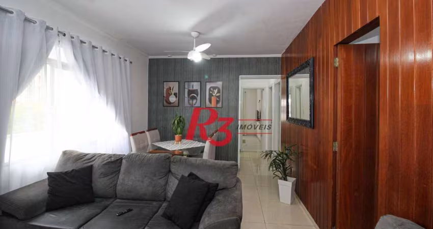 Apartamento com 3 dormitórios à venda, 93 m² por R$ 428.000,00 - Aparecida - Santos/SP