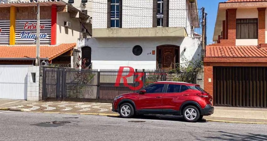 Sobrado com 4 dormitórios à venda, 390 m² por R$ 1.750.000,00 - Boqueirão - Santos/SP