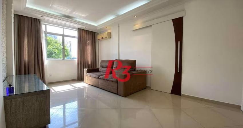 Apartamento à venda, 95 m² por R$ 715.000,00 - Boqueirão - Santos/SP
