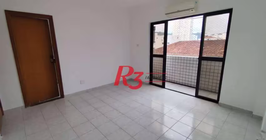 Apartamento com 1 dormitório à venda, 52 m² por R$ 400.000,00 - Campo Grande - Santos/SP