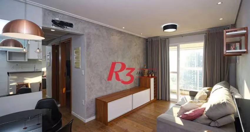 Apartamento com 1 dormitório, 52 m² - venda por R$ 745.000,00 ou aluguel por R$ 4.500,00/mês - Embaré - Santos/SP