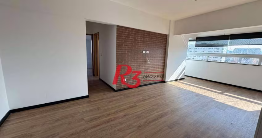 Apartamento para alugar, 65 m² por R$ 5.000,00/mês - Macuco - Santos/SP