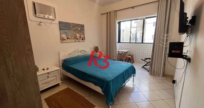 Apartamento com 1 dormitório para alugar, 40 m² por R$ 2.900,02/mês - Boqueirão - Santos/SP