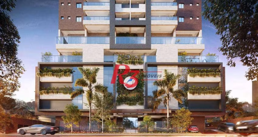 Apartamento à venda, 128 m² por R$ 2.300.000,00 - Ponta da Praia - Santos/SP