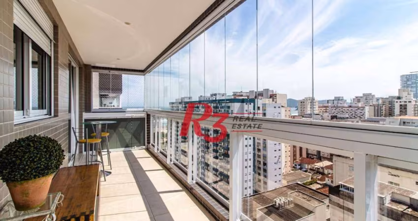 Apartamento com 2 dormitórios, 72 m² - venda por R$ 1.650.000,00 ou aluguel por R$ 9.377,00/mês - Gonzaga - Santos/SP
