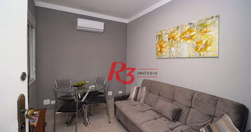 Apartamento com 1 dormitório à venda, 47 m² por R$ 410.000,00 - Boqueirão - Santos/SP