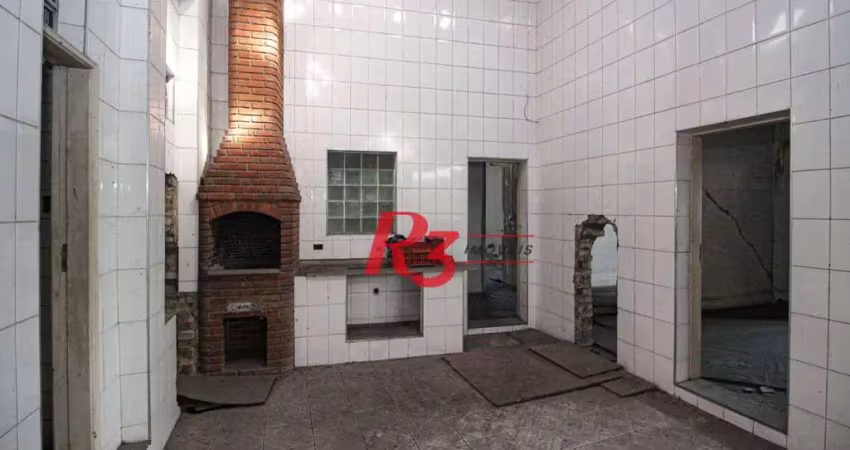 Salão para alugar, 1300 m² por r$ 12.000,00/mês - centro - santos/sp