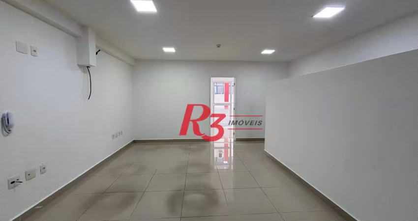 Sala para alugar, Fuschini, 53 m² por R$ 3.200/mês - Vila Matias - Santos/SP