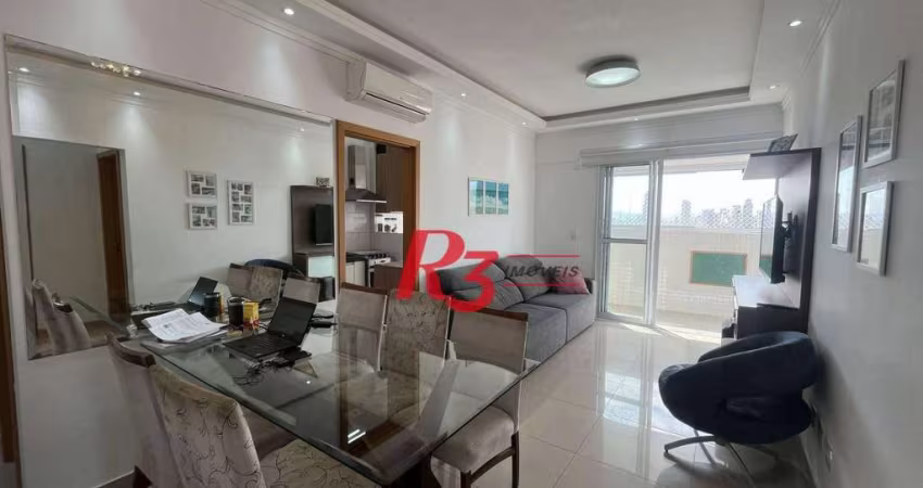 Apartamento com 2 dormitórios à venda, 81 m² por R$ 880.000,00 - Campo Grande - Santos/SP